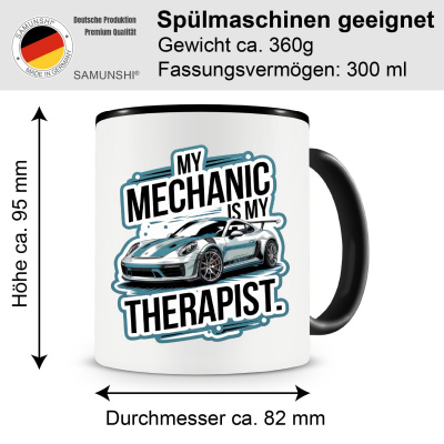 Tasse mit dem Motiv My Mechanic is my Therapist - Ansicht 2