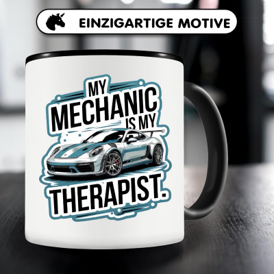 Tasse mit dem Motiv My Mechanic is my Therapist - Ansicht 3
