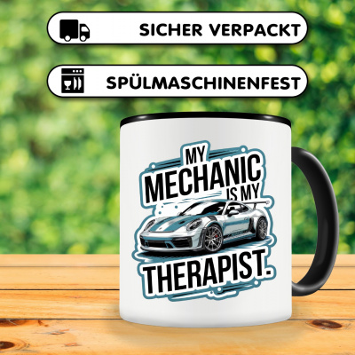 Tasse mit dem Motiv My Mechanic is my Therapist - Ansicht 4