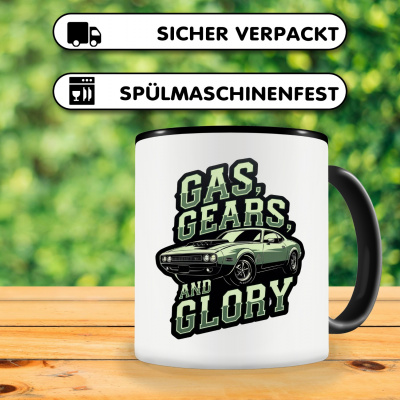 Tasse mit dem Motiv Gas, Gears and Glory - Ansicht 4