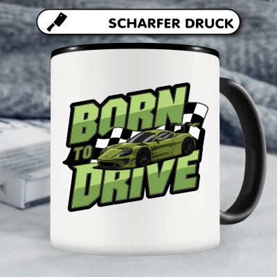 Tasse mit dem Motiv Born to Drive - Ansicht 5