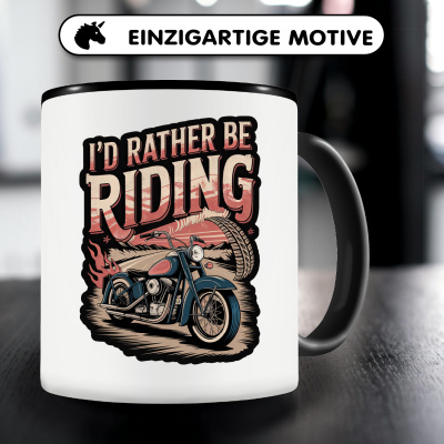 Tasse mit dem Motiv I'd Rather Be Riding - Ansicht 3