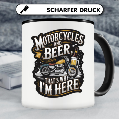 Tasse mit dem Motiv Motorcycles and Beer - Ansicht 5