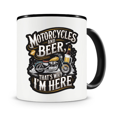 Tasse mit dem Motiv Motorcycles and Beer