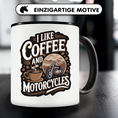 Tasse mit dem Motiv Coffee and Motorcycles - Ansicht 3