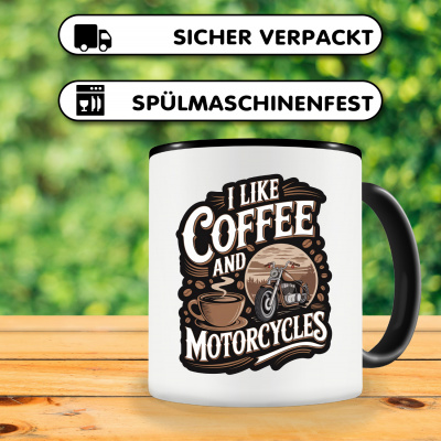 Tasse mit dem Motiv Coffee and Motorcycles - Ansicht 4