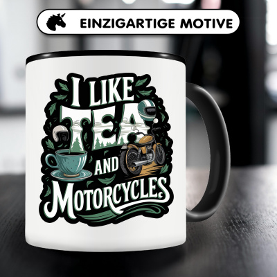 Tasse mit dem Motiv Tea and Motorcycles - Ansicht 3