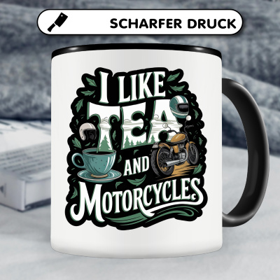 Tasse mit dem Motiv Tea and Motorcycles - Ansicht 5