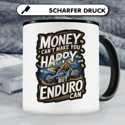 Tasse mit dem Motiv Money Can't Make Happy But Enduro - Ansicht 5