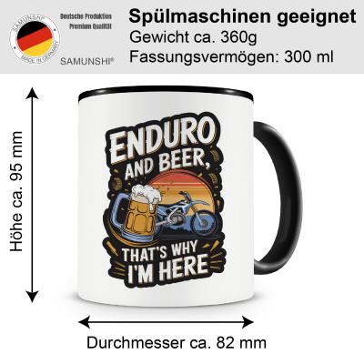 Tasse mit dem Motiv Enduro and Bear - Ansicht 2