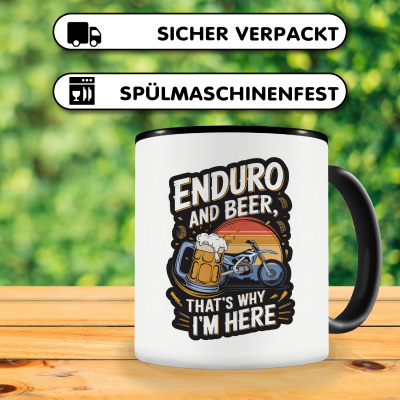 Tasse mit dem Motiv Enduro and Bear - Ansicht 4