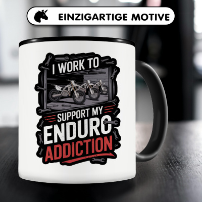 Tasse mit dem Motiv Enduro Addiciton - Ansicht 3