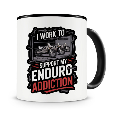 Tasse mit dem Motiv Enduro Addiciton