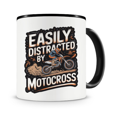 Tasse mit dem Motiv Distracted By Motocross