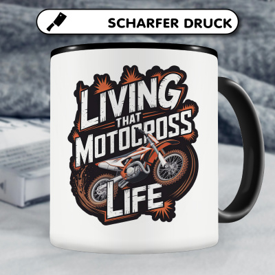 Tasse mit dem Motiv Living That Motocross Life - Ansicht 5
