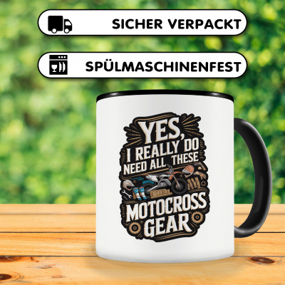 Tasse mit dem Motiv I Need All These Motocross Gear - Ansicht 4
