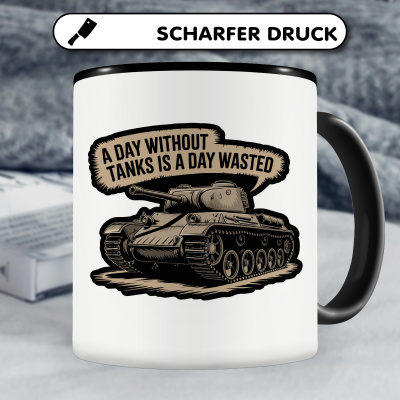 Tasse mit dem Motiv A Day Without Tanks - Ansicht 5