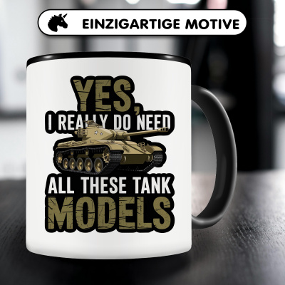 Tasse mit dem Motiv Yes I Need Tanks - Ansicht 3