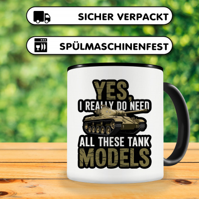 Tasse mit dem Motiv Yes I Need Tanks - Ansicht 4