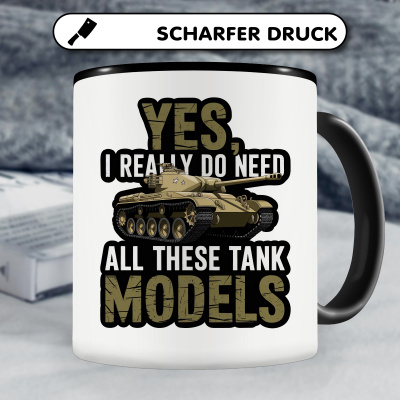 Tasse mit dem Motiv Yes I Need Tanks - Ansicht 5