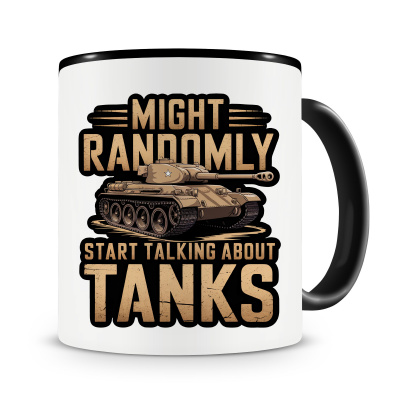 Tasse mit dem Motiv Talks about Tanks