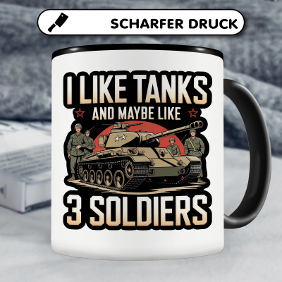 Tasse mit dem Motiv I Like Tanks and 3 Soldiers - Ansicht 5
