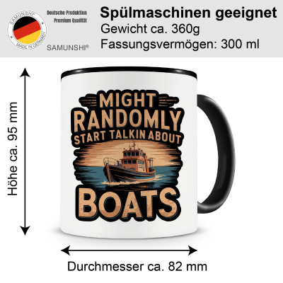 Tasse mit dem Motiv Might Talk About Boats - Ansicht 2