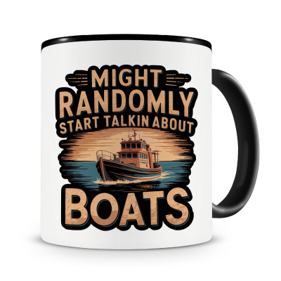Tasse mit dem Motiv Might Talk About Boats