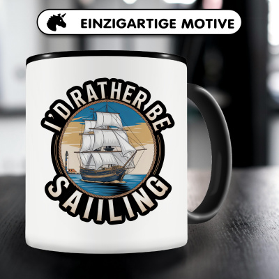 Tasse mit dem Motiv I'd Rather Be Sailing - Ansicht 3