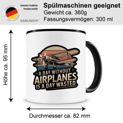 Tasse mit dem Motiv A Day Without Airplanes - Ansicht 2