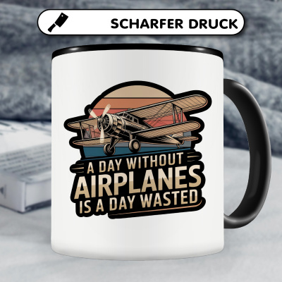 Tasse mit dem Motiv A Day Without Airplanes - Ansicht 5