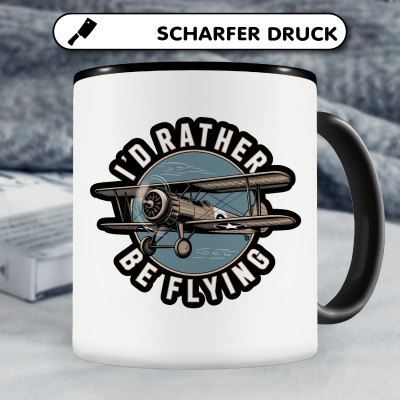 Tasse mit dem Motiv I'd rather be Flying - Ansicht 5