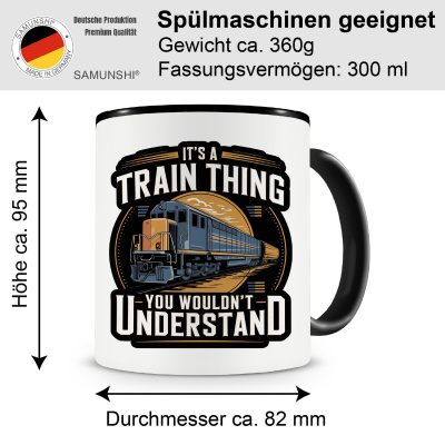 Tasse mit dem Motiv It's a Train Thing - Ansicht 2