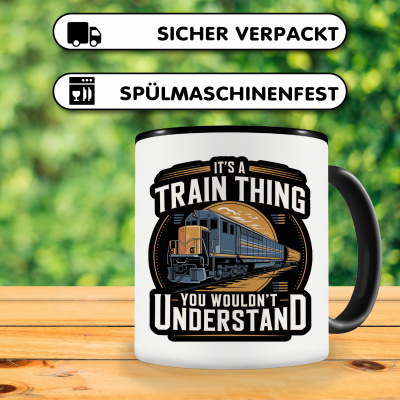 Tasse mit dem Motiv It's a Train Thing - Ansicht 4