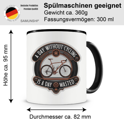 Tasse mit dem Motiv A Day Without Cycling - Ansicht 2