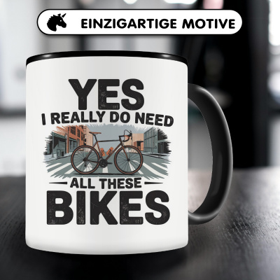 Tasse mit dem Motiv I Need All These Bikes - Ansicht 3