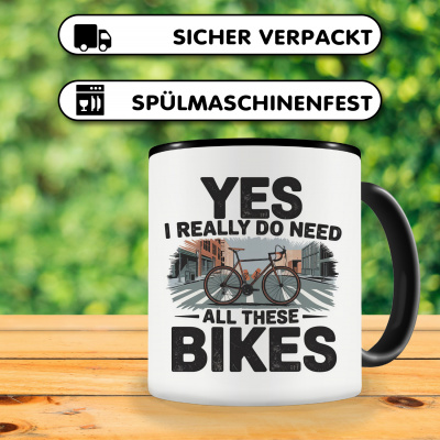 Tasse mit dem Motiv I Need All These Bikes - Ansicht 4