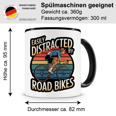 Tasse mit dem Motiv Distracted By Road Bikes - Ansicht 2
