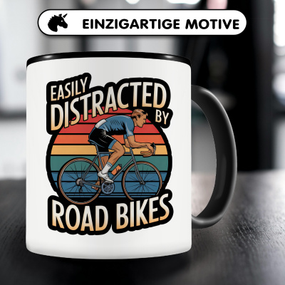 Tasse mit dem Motiv Distracted By Road Bikes - Ansicht 3