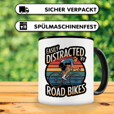 Tasse mit dem Motiv Distracted By Road Bikes - Ansicht 4