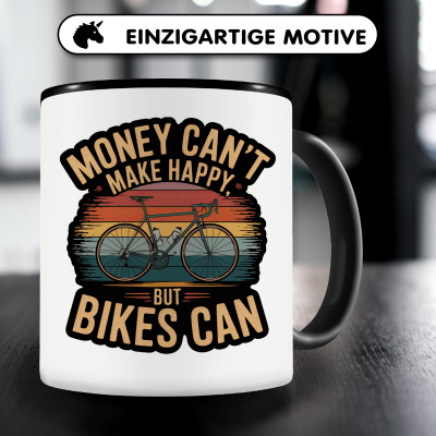 Tasse mit dem Motiv Bikes Make Happy - Ansicht 3