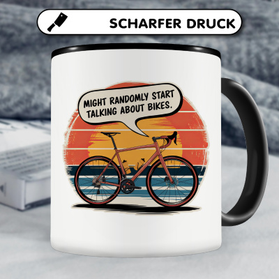 Tasse mit dem Motiv Might Randomly Talk About Bikes - Ansicht 5