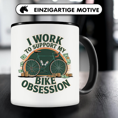 Tasse mit dem Motiv Obsessed By Bikes - Ansicht 3