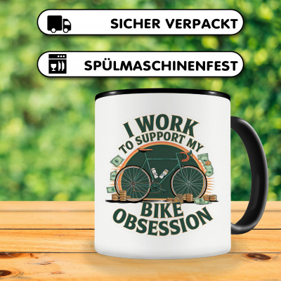 Tasse mit dem Motiv Obsessed By Bikes - Ansicht 4