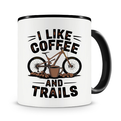 Tasse mit dem Motiv I Like Coffee And Trails