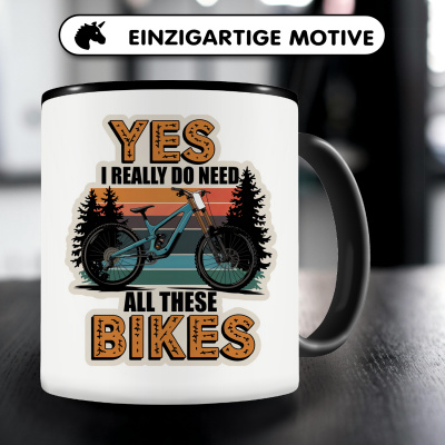 Tasse mit dem Motiv I Really Need All These Bikes - Ansicht 3