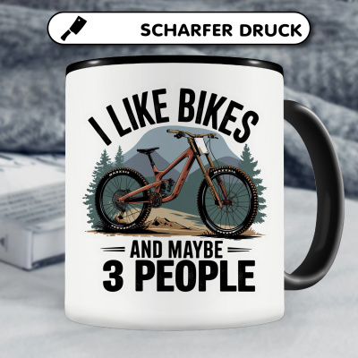 Tasse mit dem Motiv I Like Bikes And 3 People - Ansicht 5