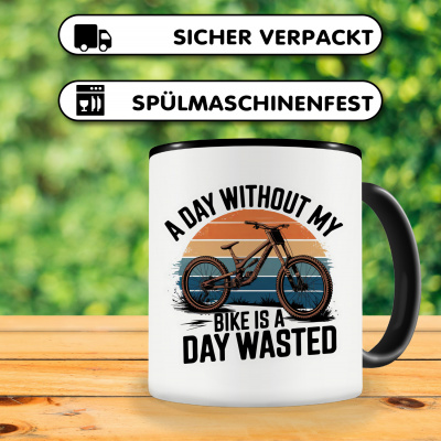 Tasse mit dem Motiv A Day Without My Bike - Ansicht 4