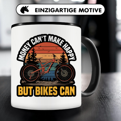 Tasse mit dem Motiv Bikes Make Happy - Ansicht 3
