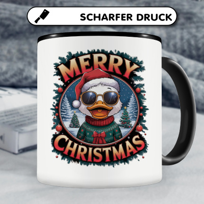 Tasse mit dem Motiv Merry Christmas Ente - Ansicht 5
